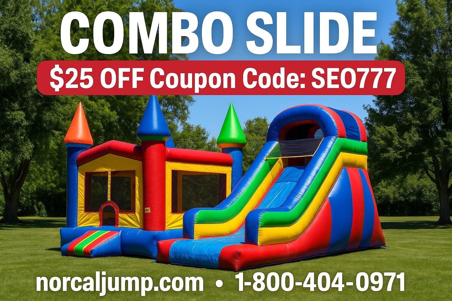 combo slide berryessa, berryessa bounce house rental, inflatable slide san jose north, jumper rental hostetter, party rentals berryessa