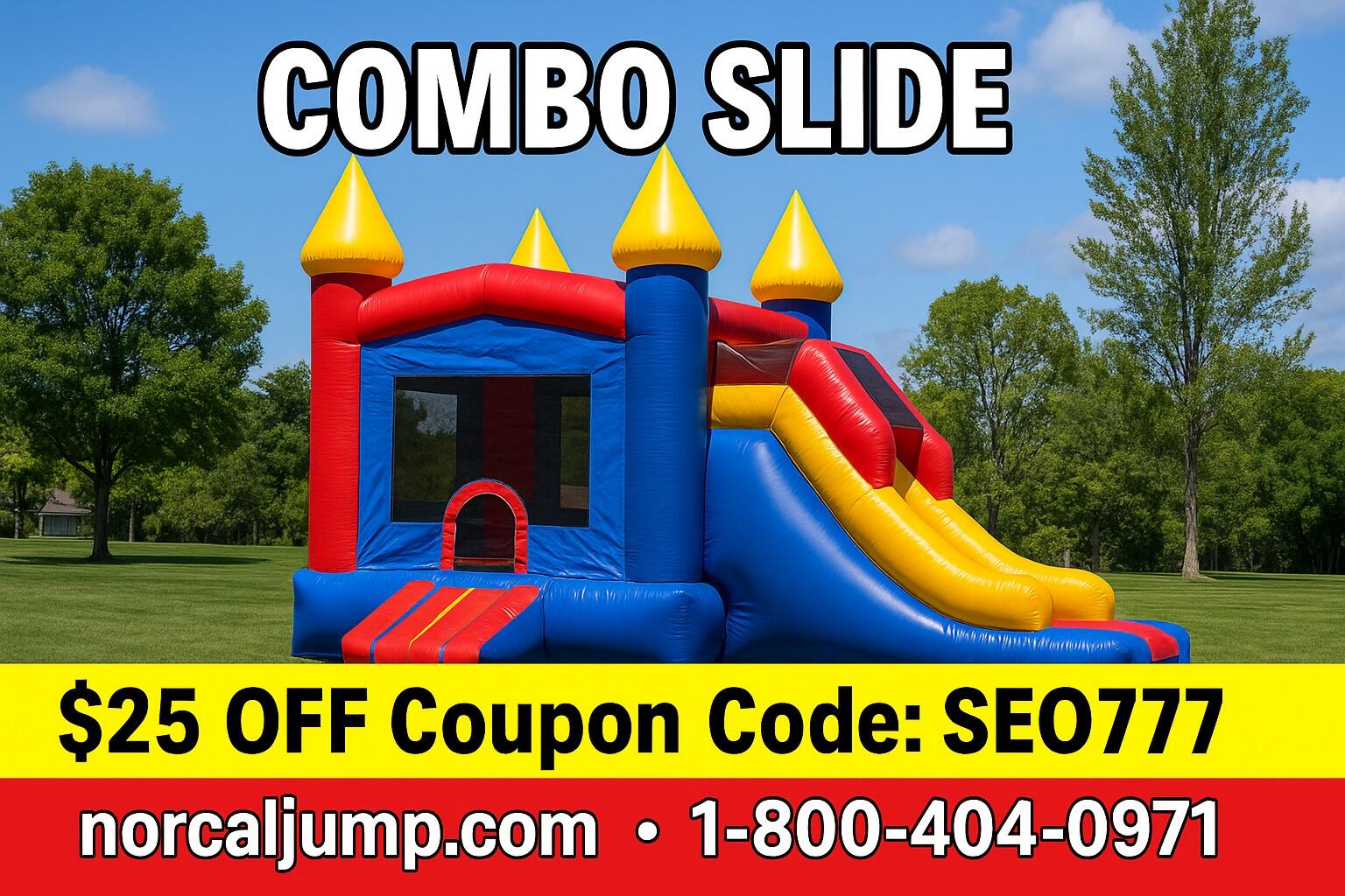 combo slide east san jose, story rd jumper rental, inflatable slide san jose, party rentals eastside, bounce house with slide story rd